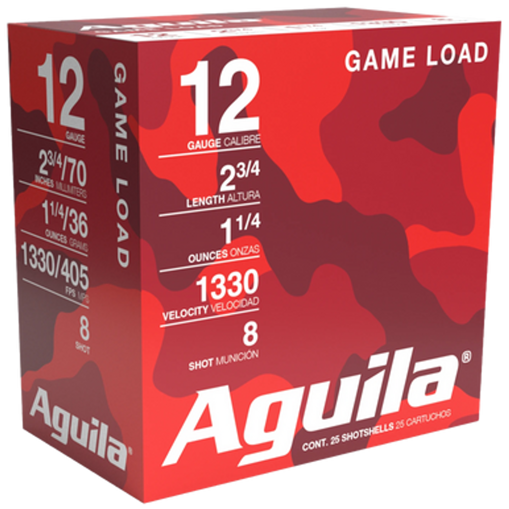 Aguila Birdshot, Aguila 1chb1208 Hv   12ga 2.75    8sht  11/4 25/10