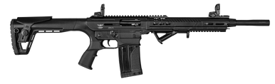 Landor Arms LDLND1171218 AR-Shotgun  12 Gauge Semi-Auto 5+1/2+1 18.50" Black Steel Barrel, Black Steel Receiver, Black Synthetic, Ambidextrous