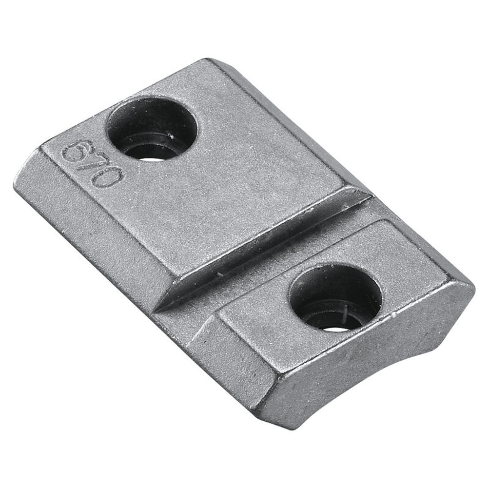 Weaver Mounts Grand Slam Top Mount Base, Weav 48260  Grnd Slam Stl Tp Mnt 670 (8-40) Silver