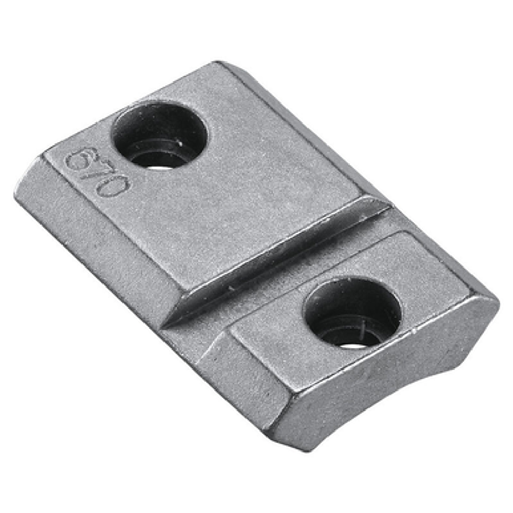 Weaver Mounts Grand Slam Top Mount Base, Weav 48260  Grnd Slam Stl Tp Mnt 670 (8-40) Silver