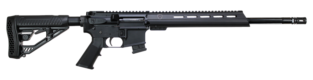 Alexander Arms RST17 Standard  17 HMR  10+1 18" Fluted Barrel, Black Hard Coat Anodized Metal Finish, EFX Black Stock, Optics Ready