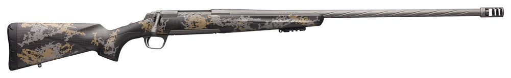 Browning 035541288 X-Bolt Mountain Pro Long Range 28 Nosler 3+1 26" MB Fluted Tungsten Gray Cerakote Accent Graphic Black Carbon Fiber Stock Right Hand (Full Size)