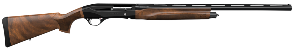 Retay USA GORPLBLK28 Gordion Upland Inertia Plus 12 Gauge with 28" Deep Bore Drilled Barrel, 3" Chamber, 4+1 Capacity, Polished Jet Black Metal Finish & Turkish Walnut Stock Right Hand (Full Size)