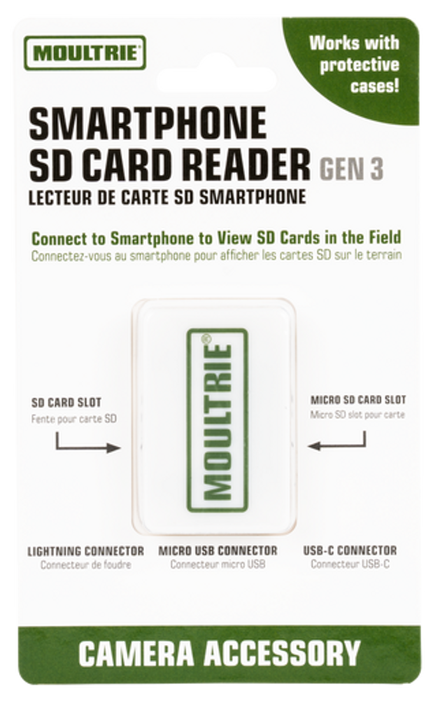 Moultrie Gen3 Memory Card Reader, Mou Mca-13488 Smartphone Phone Reader Gen 3