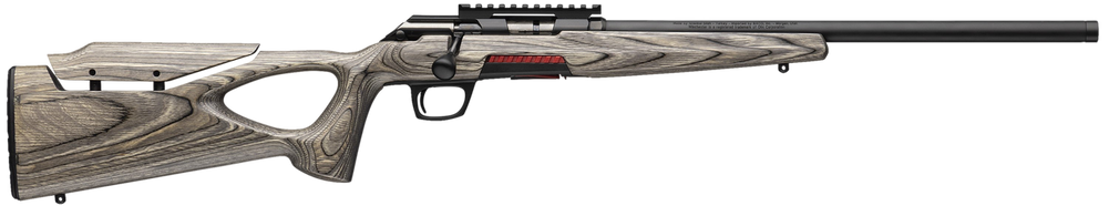 Winchester Repeating Arms 525227102 Xpert Target 22 LR 10+1 18" Matte Black Threaded Bull Barrel, Matte Black Picatinny Rail Steel Receiver, Gray Adj Comb & LOP Thumbhole Laminate Stock