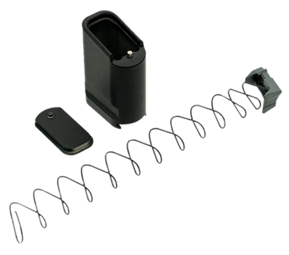 Shield Arms SAS15ME10BLK Magazine Extension  Extended 10rd Compatible w/ Shield Arms S15 Magazine Black Anodized Aluminum
