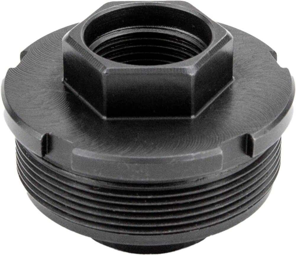 Kgm Suppressors A-DTA-S-3M  Direct Thread Adapter Fits 3/4"x24 Steel Nitride Black
