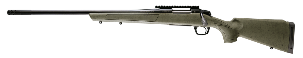 CVA CR3991GLH Cascade XT 300 Win Mag 3+1  24" Graphite Black Cerakote Fluted Threaded Barrel, Graphite Black Cerakote Picatinny Rail, Fixed OD Green w/Black Webbing Synthetic Stock, Left Hand