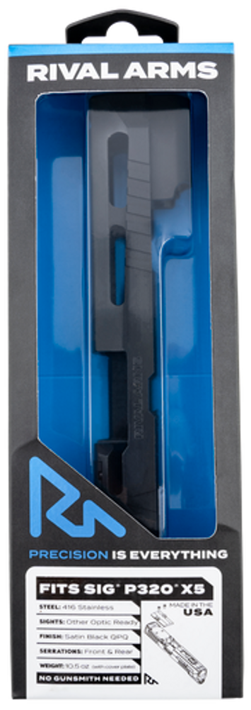 Rival Arms Faction Series Slide, Rival Rara10p502a Slide Sig320 X5 A1 Doc Blk