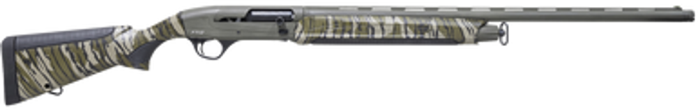 Pointer REXPFT12CAMO Field Tek 12 12 Gauge Semi-Auto 3" 5+1 28" OD Green Cerakote Vent Rib Barrel, OD Green Cerakote Aluminum Receiver, Fixed Mossy Oak Bottomland Synthetic Stock