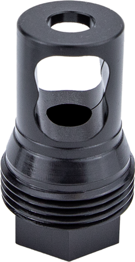 Kgm Suppressors A-TMB50-S-4 R50T Taper Muzzle Brake Black Nitride Steel M25x1.5 Threads