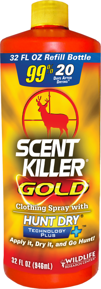 Wildlife Research 1261 Scent Killer Gold Spray Refill Odorless Scent 32 oz Bottle