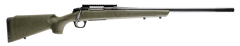 CVA CR3993G Cascade XT 35 Whelen 3+1 22" Graphite Black Cerakote Fluted Threaded Barrel, Graphite Black Cerakote Picatinny Rail, Fixed OD Green w/Black Webbing Synthetic Stock, Right Hand