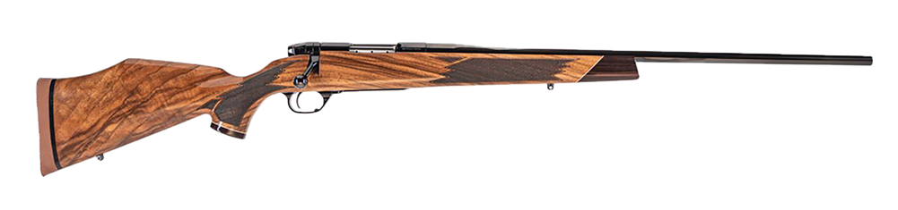 Weatherby MDX01N224WR4T Mark V Deluxe Varmintmaster 224 Wthby Mag Threaded Barrel, Drilled & Tapped Steel Receiver, Monte Carlo High Gloss Walnut Wood Stock