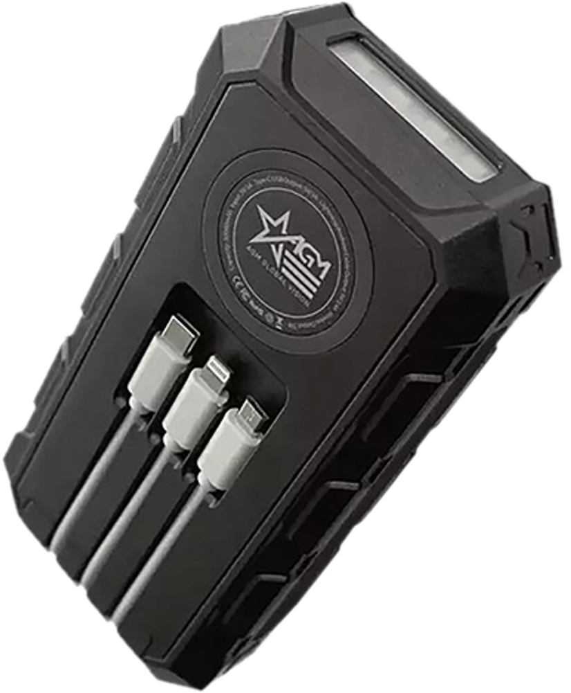 AGM Global Vision 6628XPB31 Solar Power Bank  Black 5V