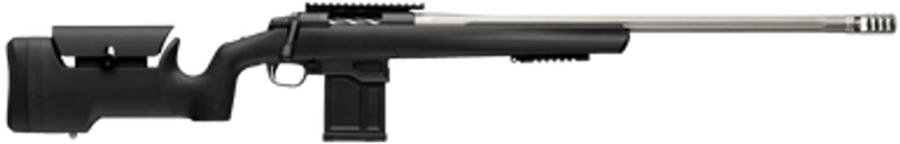 Browning 036094292 X-Bolt 2 Target Max 6mm GT 10+1 24" Satin Gray Fluted Threaded Barrel, Matte Blued Picatinny Rail Steel Receiver, Picatinny Rail Forend, Adj Comb & LOP Black Composite Stock