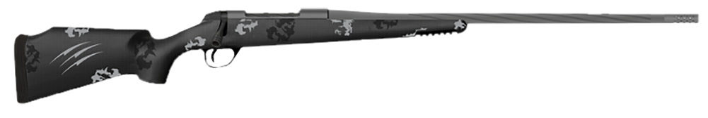 Fierce Firearms TWTROG65PRC20BP Twisted TI Rogue 6.5 PRC 20" Black Cerakote Steel Threaded Barrel, Drilled & Tapped Titanium Receiver, LR Negative Comb Phantom Camo Carbon Fiber Stock