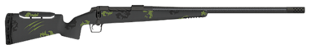 Fierce Firearms FCTRFP300RUM24BF CT Rival XP 7mm BC 20" Carbon Fiber Match Grade Threaded Barrel, Black Cerakote Drilled & Tapped Titanium Receiver, Adj Comb Harvest Camo Carbon Fiber Stock
