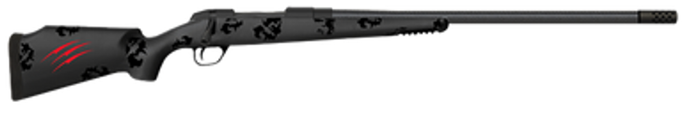 Fierce Firearms FCRG7MMBC20BBO Carbon Rage  7mm BC 3+1 20" Black Cerakote Carbon Fiber Barrel, Black Cerakote Drilled & Tapped Stainless Steel Receiver, Carbon Fiber Stock