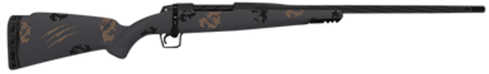 Fierce Firearms TWROG7MMBC20BT Twisted Rogue 7mm BC 20" Armour Lube Black Steel Threaded Barrel, Drilled & Tapped Steel Receiver, LR Negative Comb Trophy Camo Carbon Fiber Stock