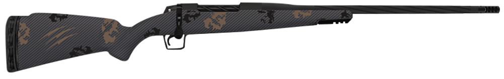 Fierce Firearms TWROG300PRC22BT Twisted Rogue 300 PRC 22" Armour Lube Black Steel Threaded Barrel, Drilled & Tapped Steel Receiver, LR Negative Comb Trophy Camo Carbon Fiber Stock