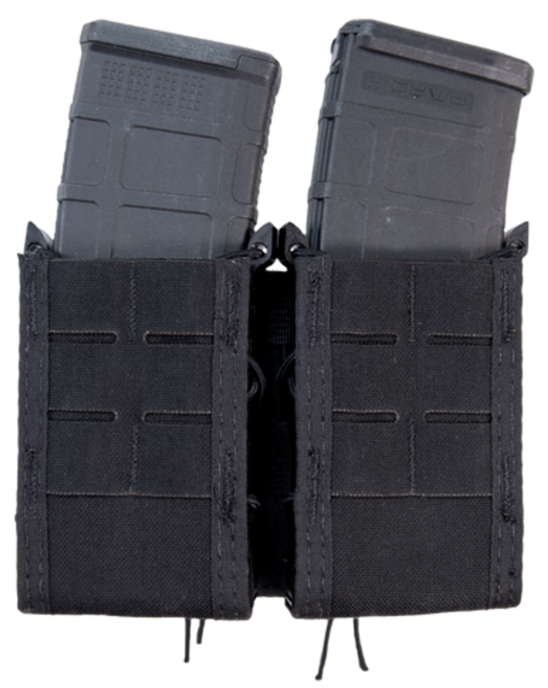 High Speed Gear 41TA02BK TACO Duty Double Rifle Mag, Black Nylon MOLLE Mount
