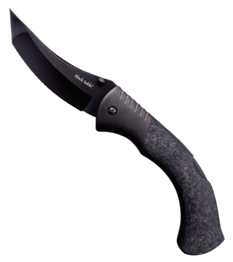Cold Steel 60 Series Black Sable Lockback Knife Black Carbon Fiber