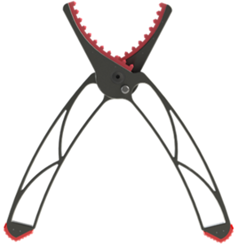 Birchwood Casey BC-RRS Rear Rifle Support  Rifle Black/Red Aluminum