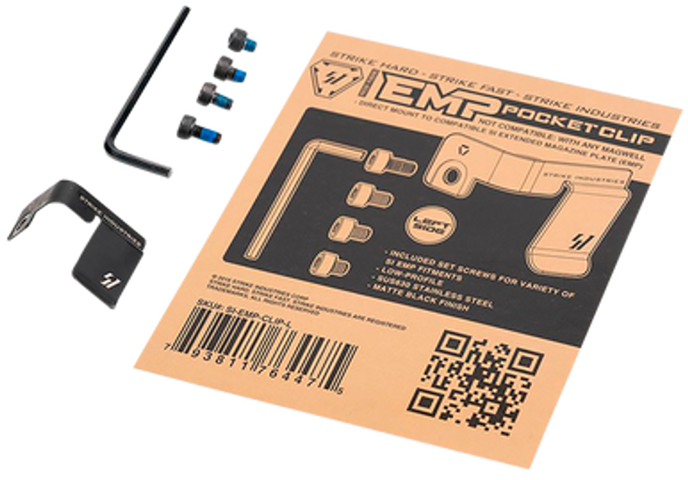 Strike Magazine Pocket Clip, Si Emp-clip-l         Emp Pocket Clip Lh Strike Magazine Pocket Clip, Si Emp-clip-l         Emp Pocket Clip Lh
