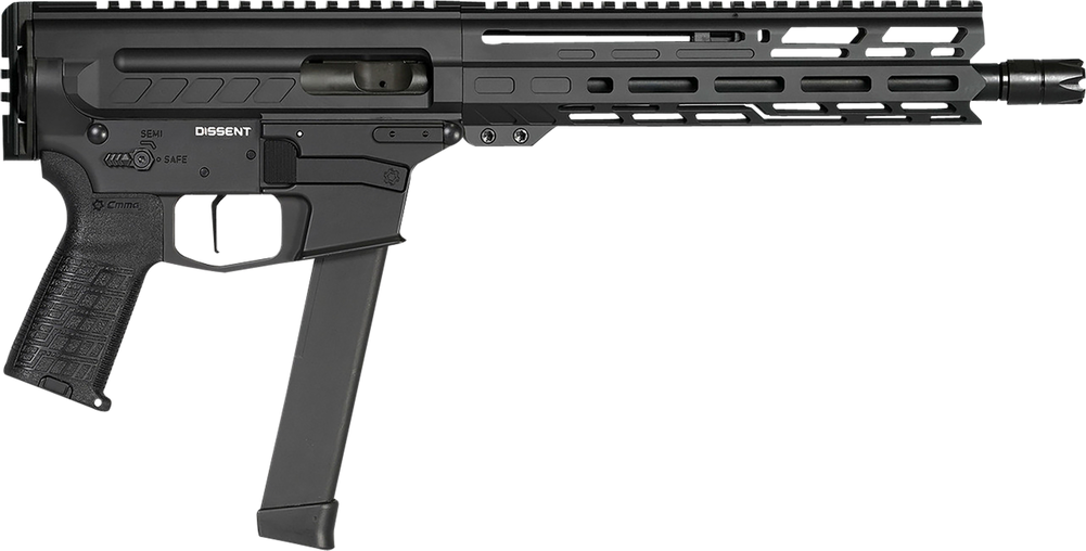 CMMG 99A806DMB Dissent MKGS 9mm Luger 33+1 10.50", Midnight Bronze Rec, Picatinny Brace Adapter, 5.50" M-LOK Handguard, Left Side Charging Handle, Zeroed Linear Comp, TriggerTech Trigger CMMG 99A806DMB Dissent MKGS 9mm Luger 33+1 10.50", Midnight Bronze Rec, Picatinny Brace Adapter, 5.50" M-LOK Handguard, Left Side Charging Handle, Zeroed Linear Comp, TriggerTech Trigger