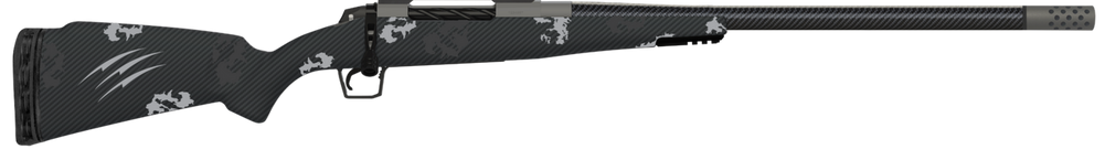 Fierce Firearms ROG300PRC24GP Carbon Rogue  300 PRC 3+1 24" Carbon Fiber Barrel, Glacier Cerakote Steel Rec, Phantom Camo Rogue Stock