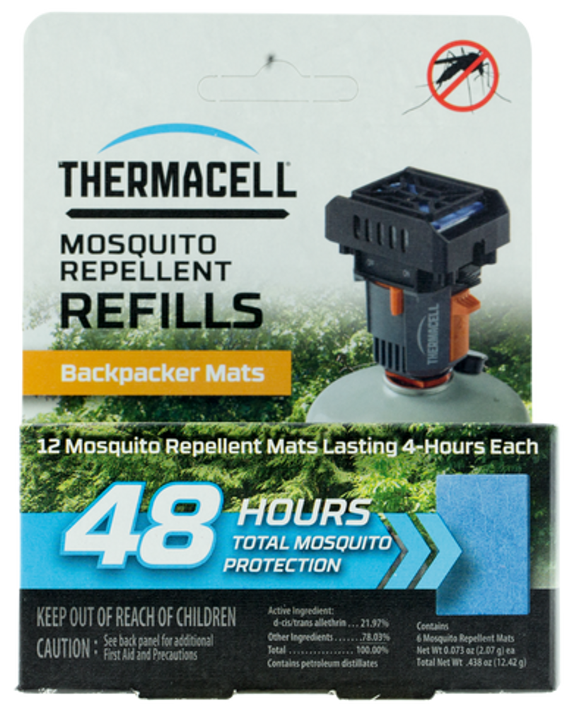 Thermacell Backpacker, Ther M48    Backpacker Mat Refill Only       48hrs