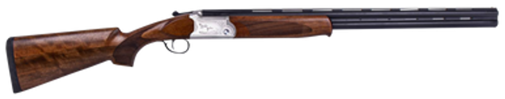 ATI ATIGKOF410SVE Cavalry SVE 410 Gauge 3" 2rd 26" Blued O/U Barrel, Silver Engraved Metal Finish, Oiled Turkish Walnut Stock, Ejector, 5 Chokes
