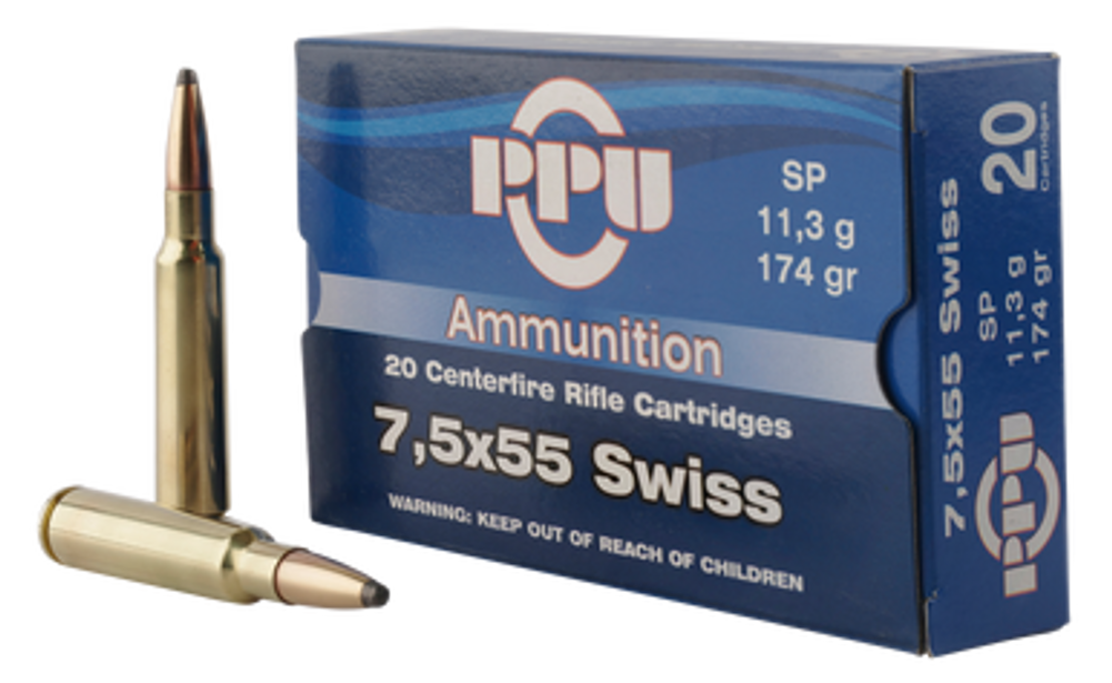 Ppu Metric Rifle, Ppu Pp7ss       7.5x55swiss 174 Sp           20/10