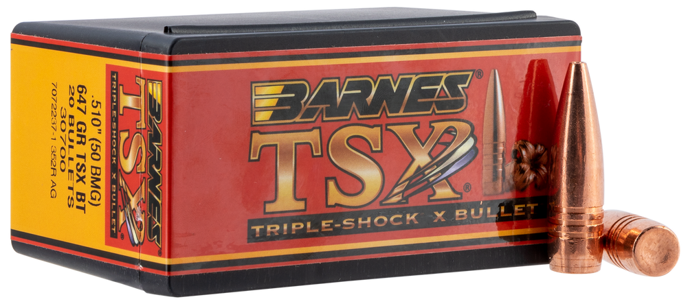 Barnes Bullets Tsx, Brns 30700     .510   647 Tsx Bt               20