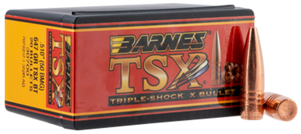 Barnes Bullets Tsx, Brns 30700     .510   647 Tsx Bt               20