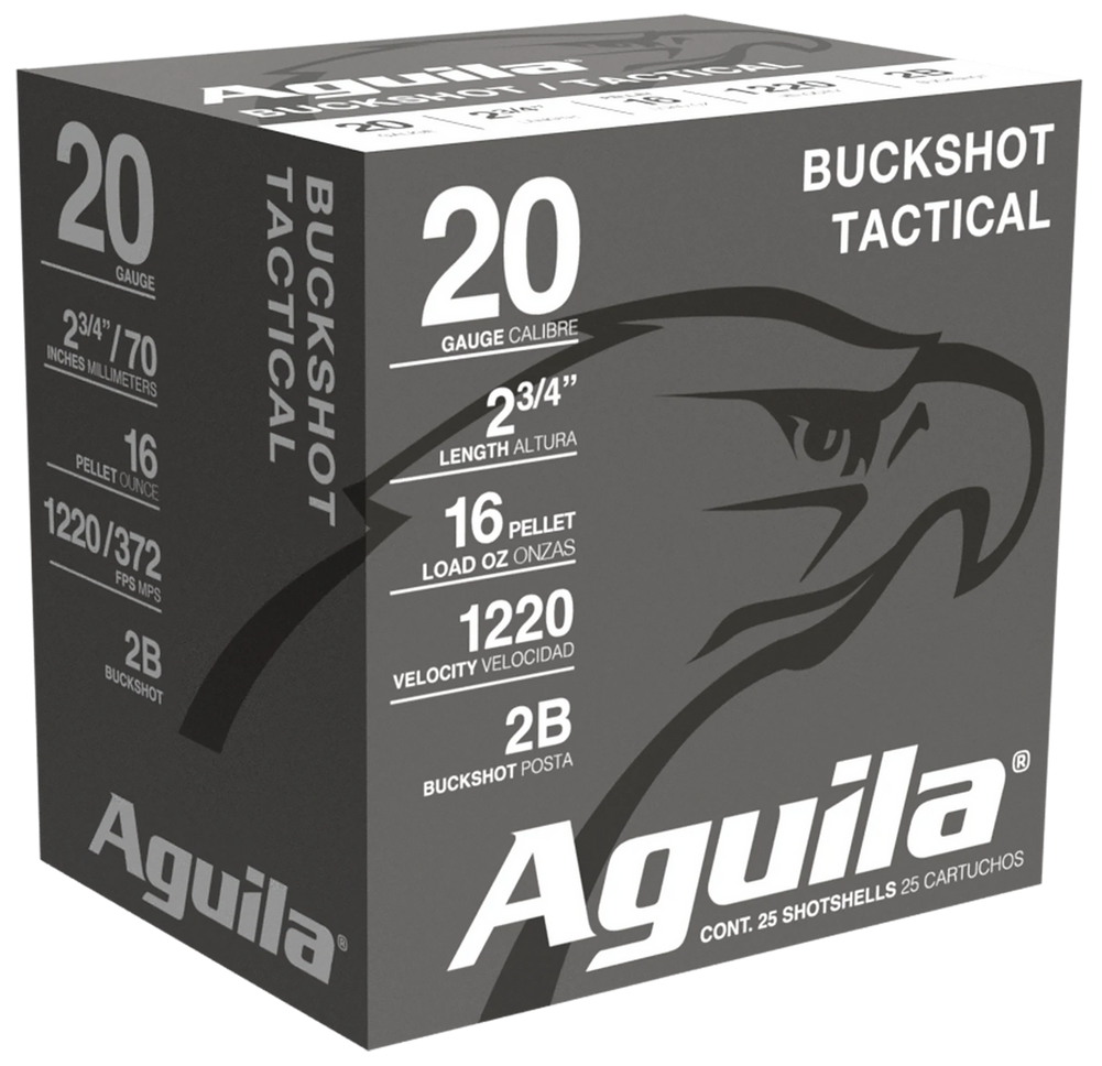 Aguila Buckshot, Aguila 1c2002ba      20ga Hv    2buck        25/10