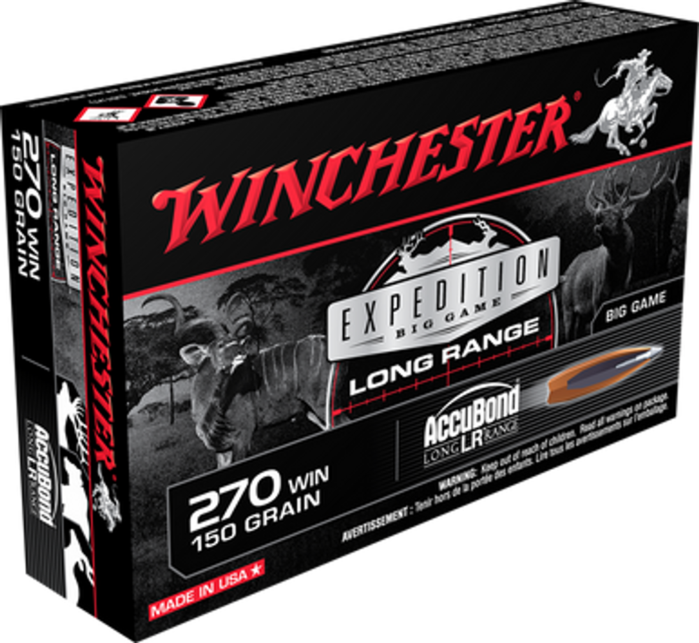 Winchester Ammo Expedition Big Game, Win S270lr          270     150 Ab Exp Bg    20/10