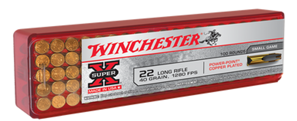 Winchester Ammo Super X, Win X22lrpp1        22lr  Supx 40 Pp        100/20