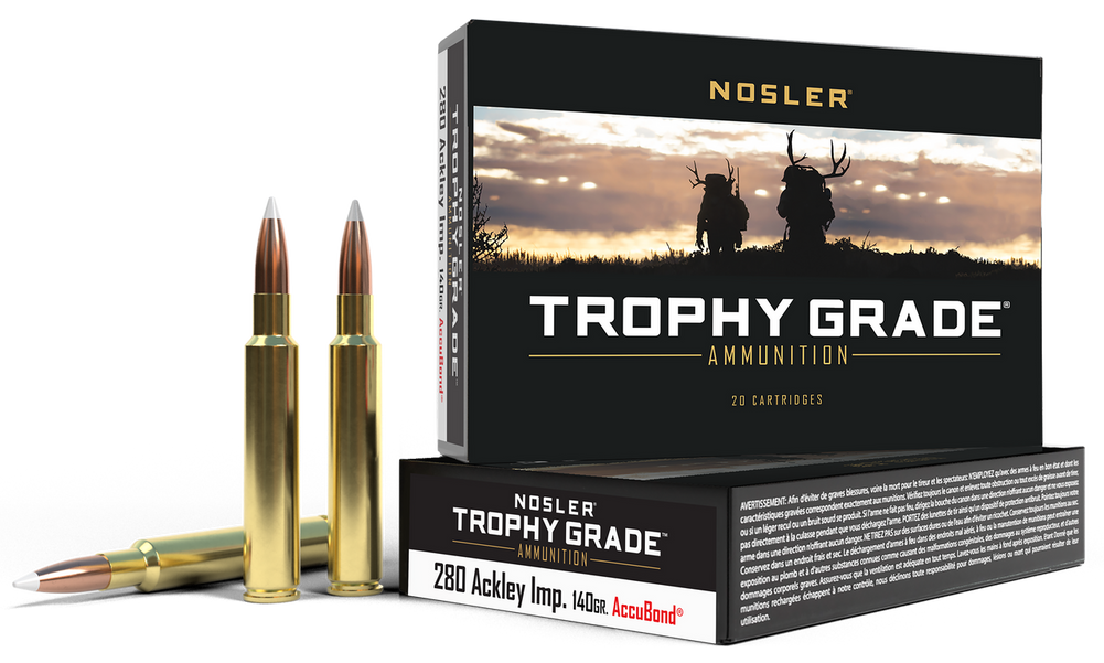 Nosler Trophy Grade, Nos 60043 Trophy 280ak    140 Ab             20/10