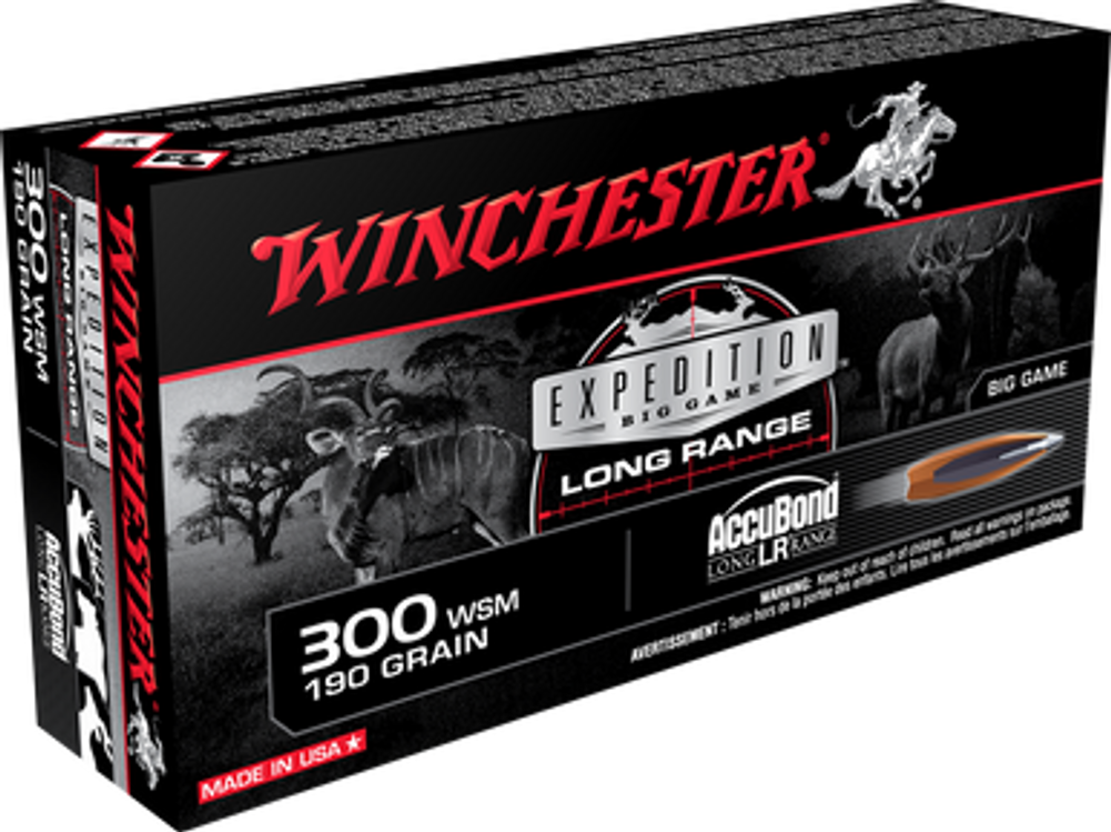 Winchester Ammo Expedition Big Game, Win S300slr         300wsm  190 Ab  Expbg    20/10