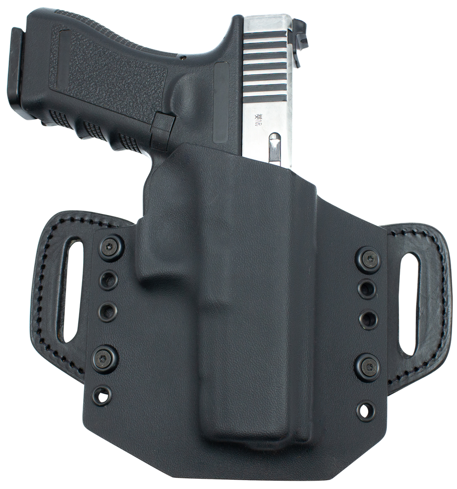 TX 1836 Kydex OATH355 OathKeeper  OWB Black Kydex Belt Slide Fits Glock 43 Right Hand - 104912