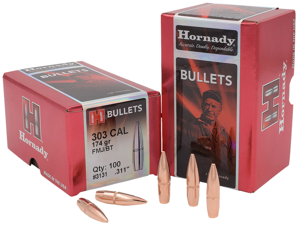 Hornady 3131   303Cal 174gr Full Metal Jacket 100 Per Box/15 Case