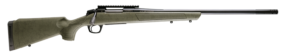 CVA CR3989G Cascade XT 6.5 PRC 2+1 24" Graphite Black Cerakote Fluted Threaded Barrel, Graphite Black Cerakote Picatinny Rail, Fixed OD Green w/Black Webbing Synthetic Stock, Right Hand