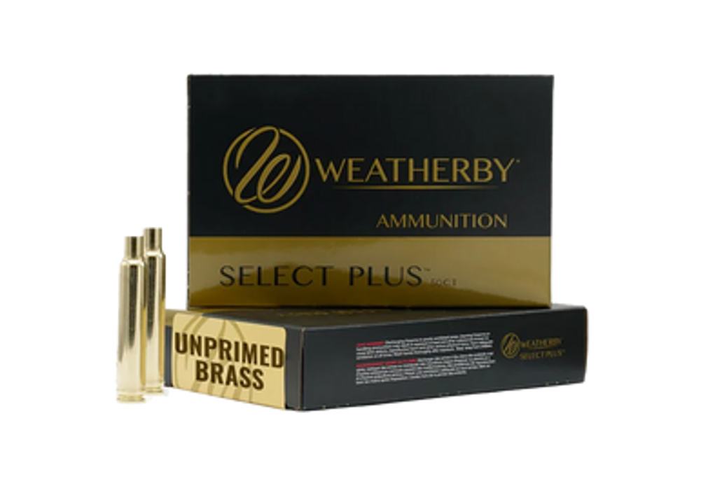 Weatherby BRASS257CT50 Select Plus Unprimed Cases 257 Wthby Mag Rifle Brass 50/Box
