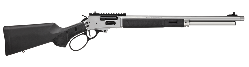 Smith & Wesson 14204 1854  45-70 Gov 6+1 20" Stainless Threaded Barrel, Stainless Steel Receiver w/Picatinny Rail, Fixed Black Synthetic Stock, Thread Protector - 180478