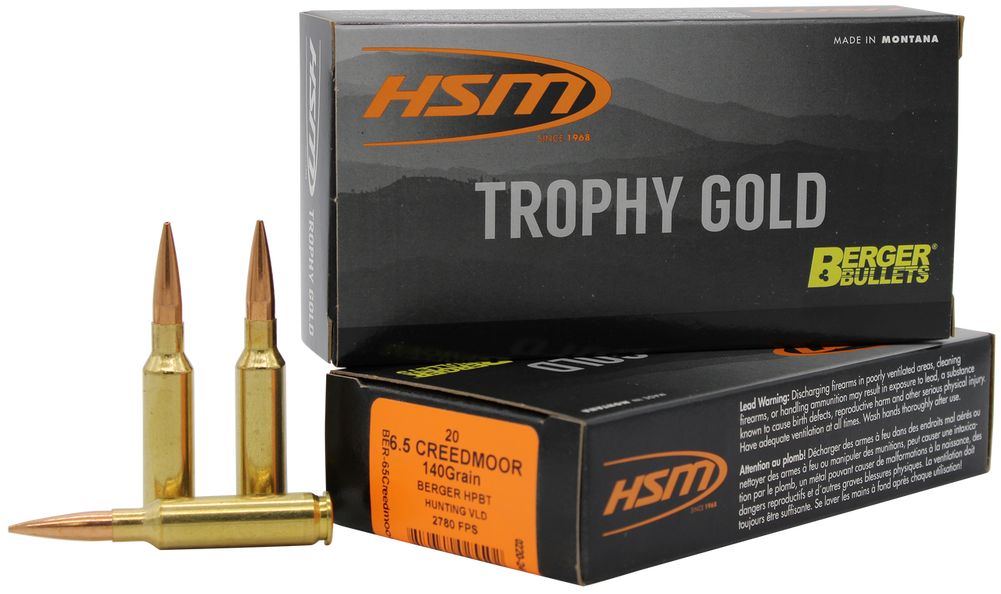 Hsm Trophy Gold, Hsm 65creedmoor140vld    140 Vld             20/25