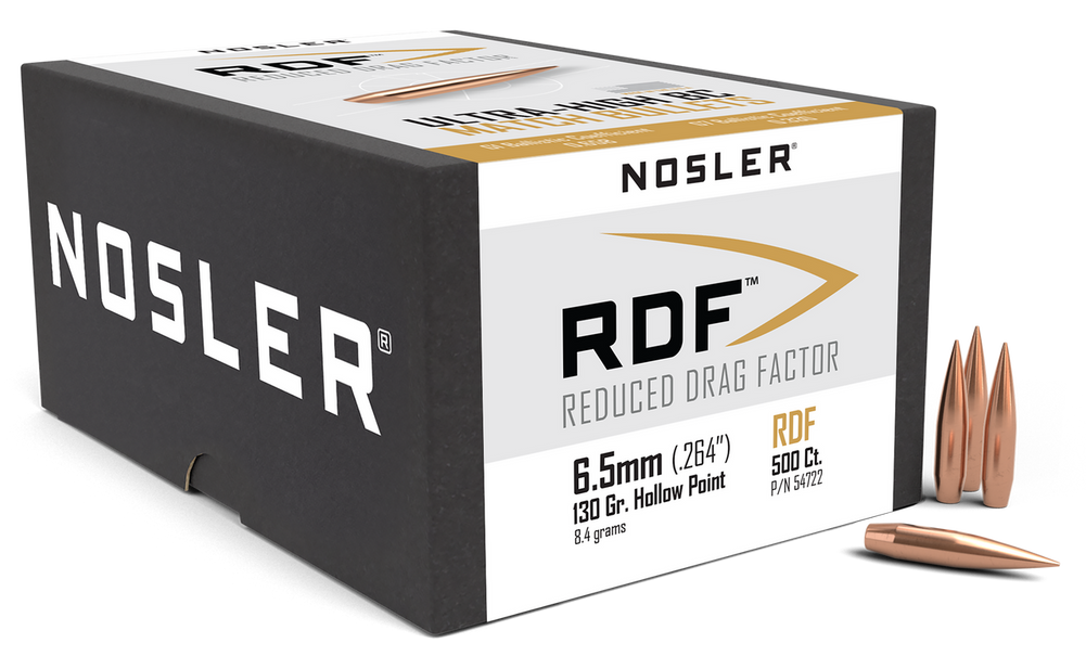 Nosler Rdf, Nos 54722 Rdf Match 6.5mm 130 Hpbt  500