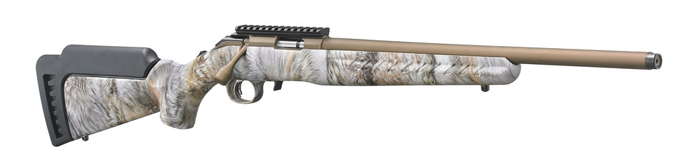 Ruger American¬Æ Rimfire : Standard 17 HMR 18" 9 + 1 Burnt Bronze Cerakote