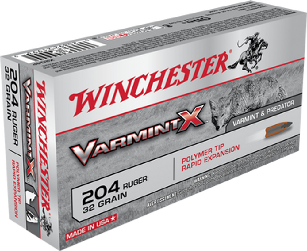 Winchester Ammo Varmint X, Win X204p           204rug   32 Vrmt         20/10